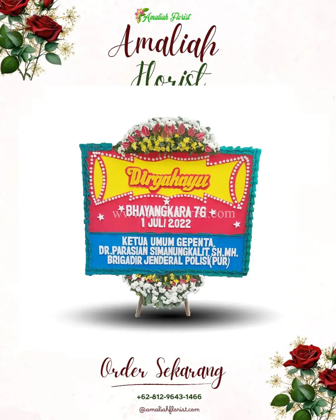 Papan Bunga HUT Ulang Tahun Ampek Nagari